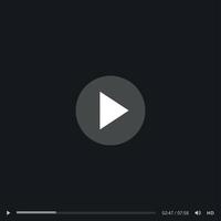 Video and Media Player Interface Template - Vector