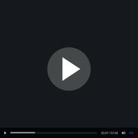 Video and Media Player Interface Template - Vector