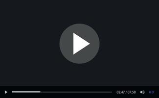 Video and Media Player Interface Template - Vector