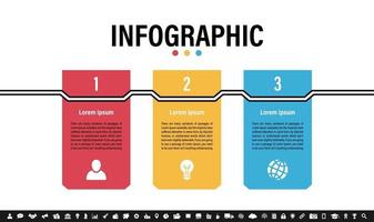 Infographic design template with business concept vector