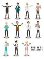 diseño de personajes de negocios vector