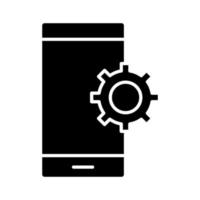 Mobile Settings Icon vector