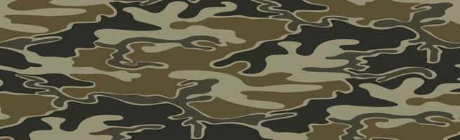 Military or hunting panoramic khaki vector