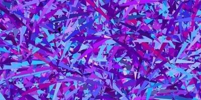 Light blue, red vector backdrop with triangles, lines.