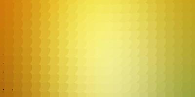 Light Green, Yellow vector background with bubbles.
