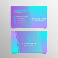 Modern Gradient Business Card Template vector