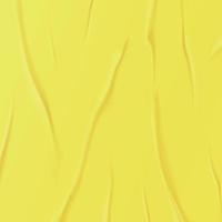 Textura de fondo amarillo arrugado realista, pliegues - vector