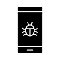 Mobile Virus Icon vector