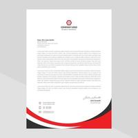 Letterhead template in flat style Free Vector