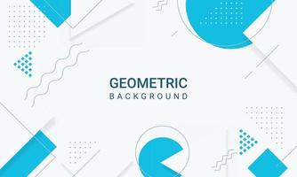 Abstract blue geometric shapes of modern elements background vector