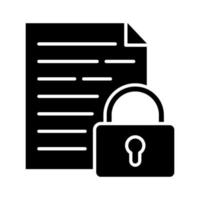 Document Locked Icon vector