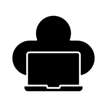 icono de computación en la nube vector