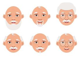 Old man vector design illustration isolated on white background