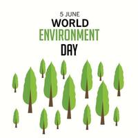 Vector illustration of a Background for World Environment Day.