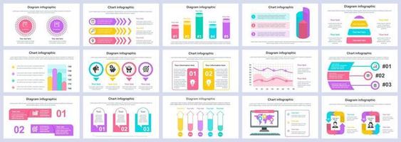 Business and finance infographics presentation slides template vector design template