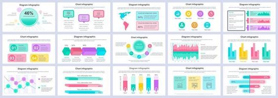 Plantilla de diapositivas de presentación de infografías de negocios y finanzas plantilla de diseño vectorial vector