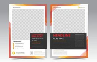 Abstract Shapes Brochure Template vector