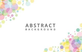 Colorful circles abstract  background vector