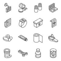 Medicines Glyph Isometric vector