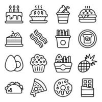 Junk Food Flat vector