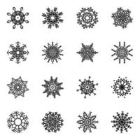 Pack of Crystal Flakes vector