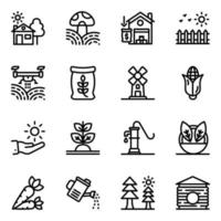 Farmhouse and Agriculture vector