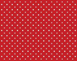 Vintage polka dots white and red pattern vector