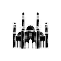 plantilla de diseño de ilustración de mezquita vector