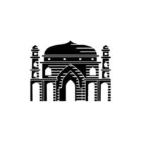 plantilla de diseño de ilustración de mezquita vector