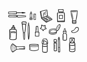 cosmetics set vector illustration