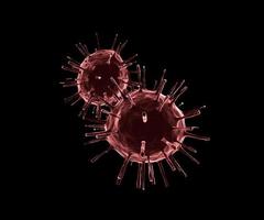 Virus 3D illustration photo