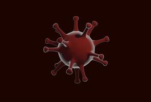 Ilustración 3d de virus foto