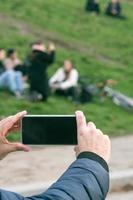 tomar fotografías con el teléfono inteligente foto