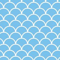 Seamless fish scale pattern in blue color  Vector marine nautical background  Creative backdrop with geometric figures  Funny wallpaper for textile and fabric  Fashion style