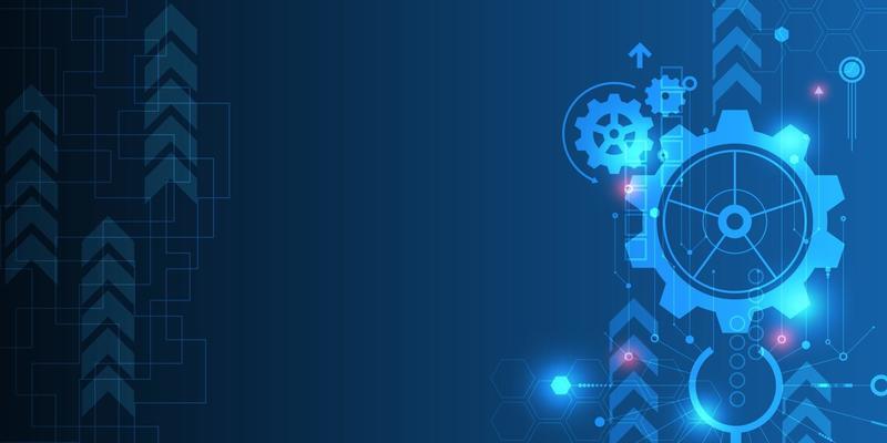 Technology background with a mechanical concept