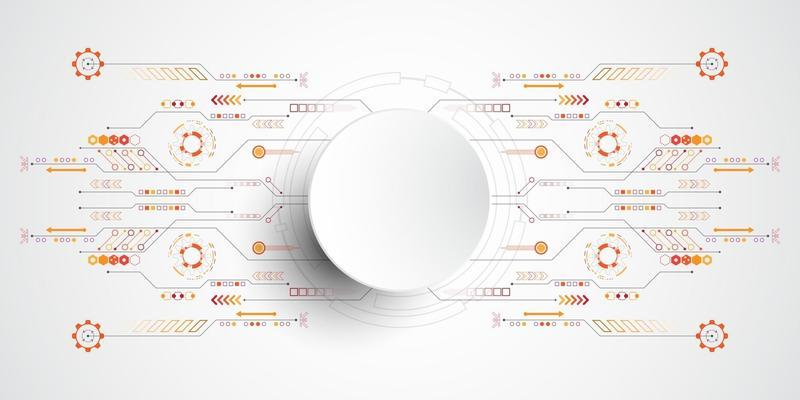 Vector background in the concept of technology