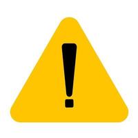 Exclamation mark symbol,Warning Dangerous icon on white background vector