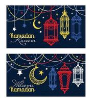 Ramadan Kareem. Islamic background. vector