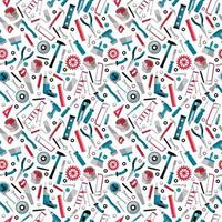 Working tools background labor day seamless pattern vector