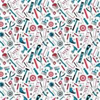 Working tools background labor day seamless pattern vector