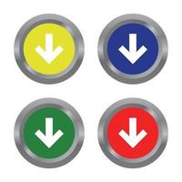 Download Button On White Background vector