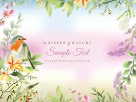 beautiful background with nature collection theme