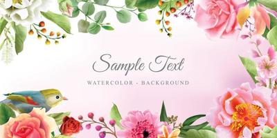 beautiful background with nature collection theme vector