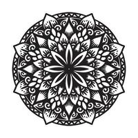 Vector Mandala ornament black and white