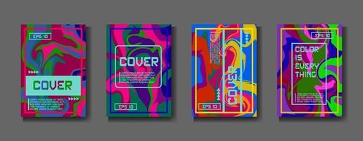 Minimum vector coverage. A set of modern abstract covers. Creative popart triangle element vector. Geometric booklet cover template design. abstract cover.