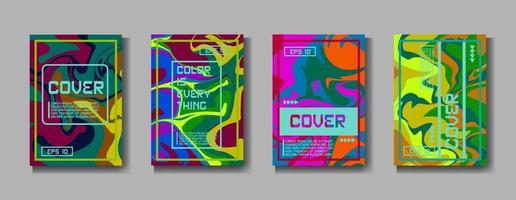 Minimum vector coverage. A set of modern abstract covers. Creative popart triangle element vector. Geometric booklet cover template design. abstract cover.