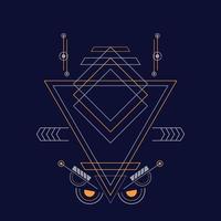Sacred geometry pattern for background, poster.Eps 10 vector