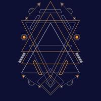 Abstract sacred geometry ornament for background. Eps10 vector