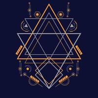 Abstract sacred geometry ornament for background. Eps10 vector
