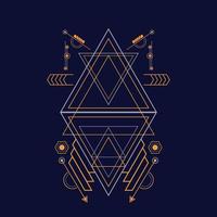 Abstract sacred geometry ornament for background. Eps10 vector